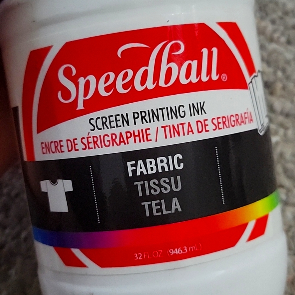 speedball white screen printing ink